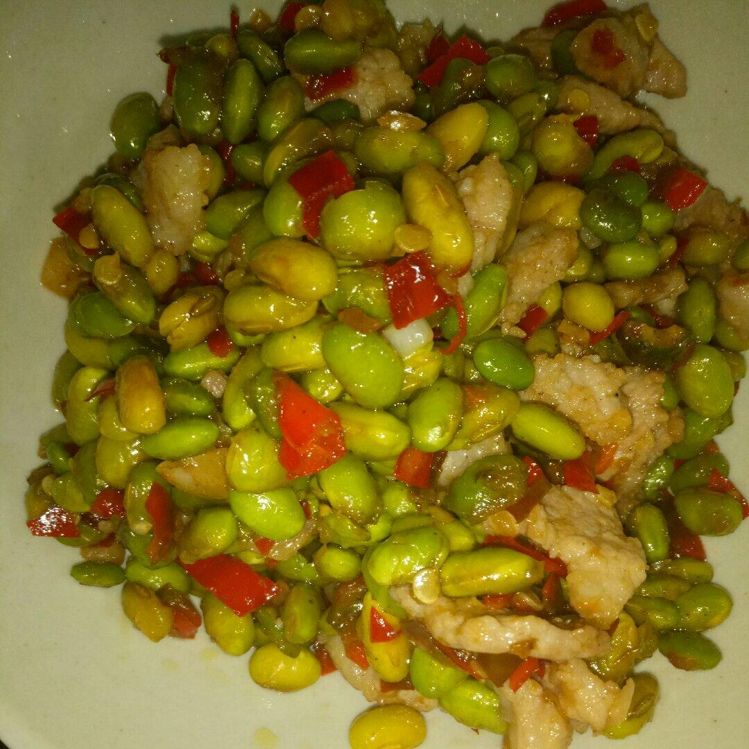 下饭菜 肉末毛豆