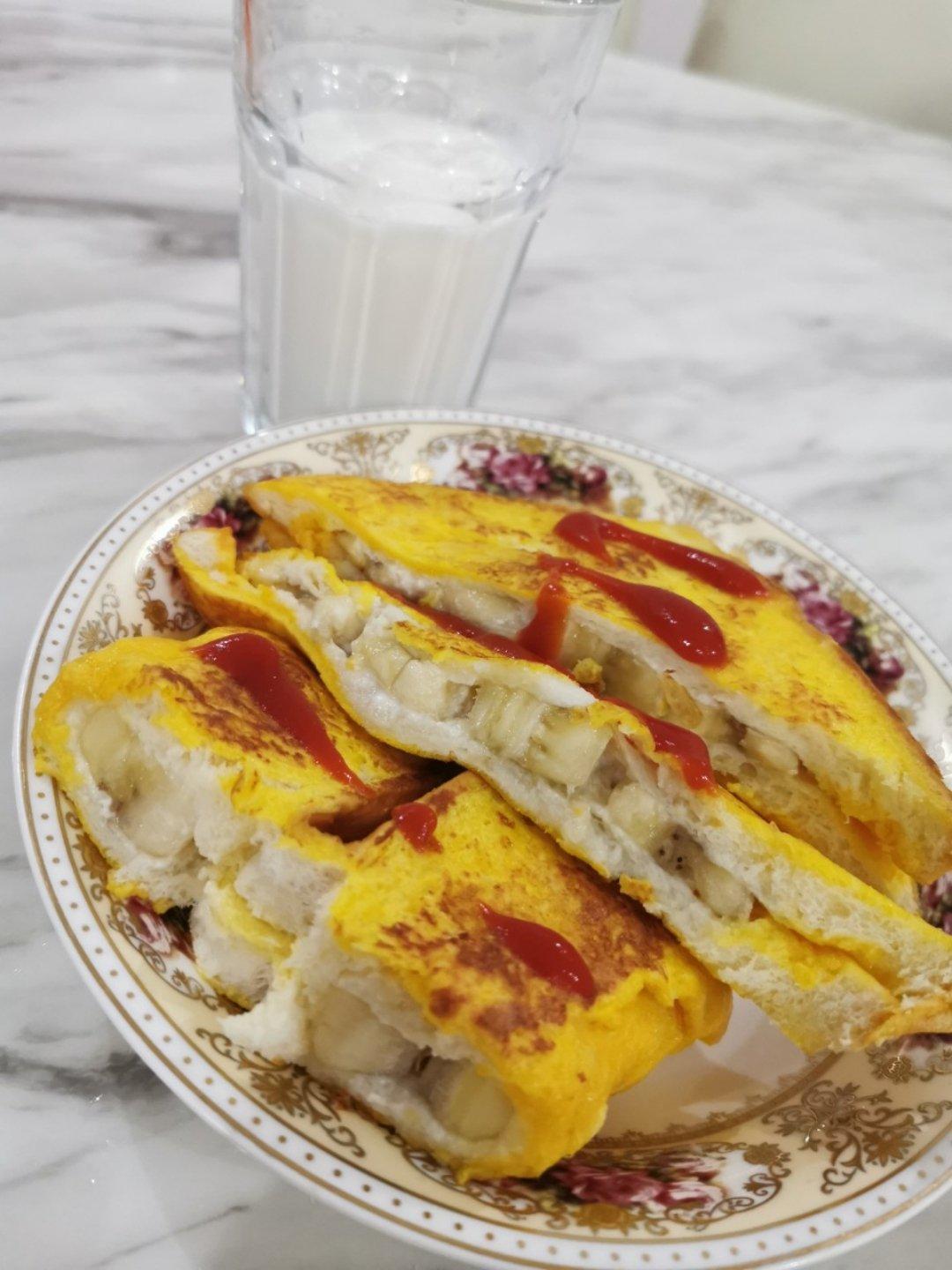吐司酸奶香蕉饼