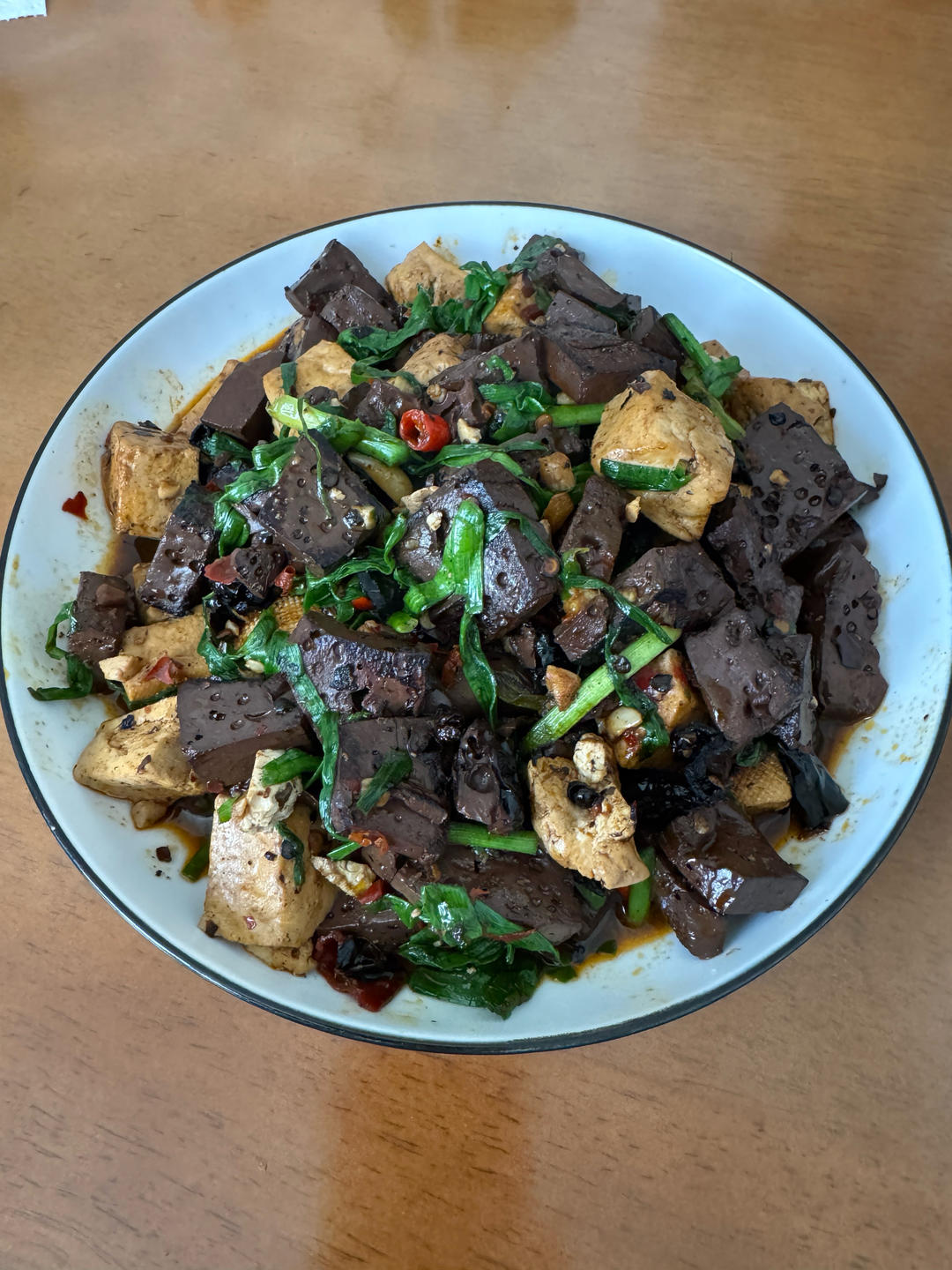 猪血烧豆腐