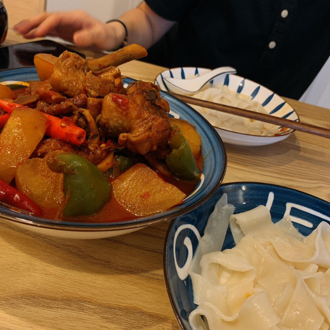 香辣土豆焖鸡