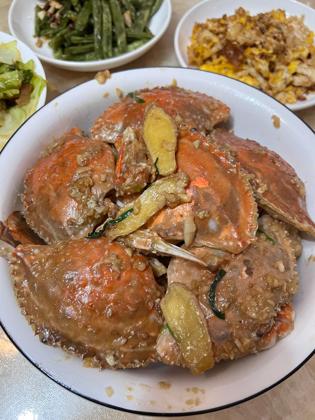 葱姜炒梭子蟹（very easy）