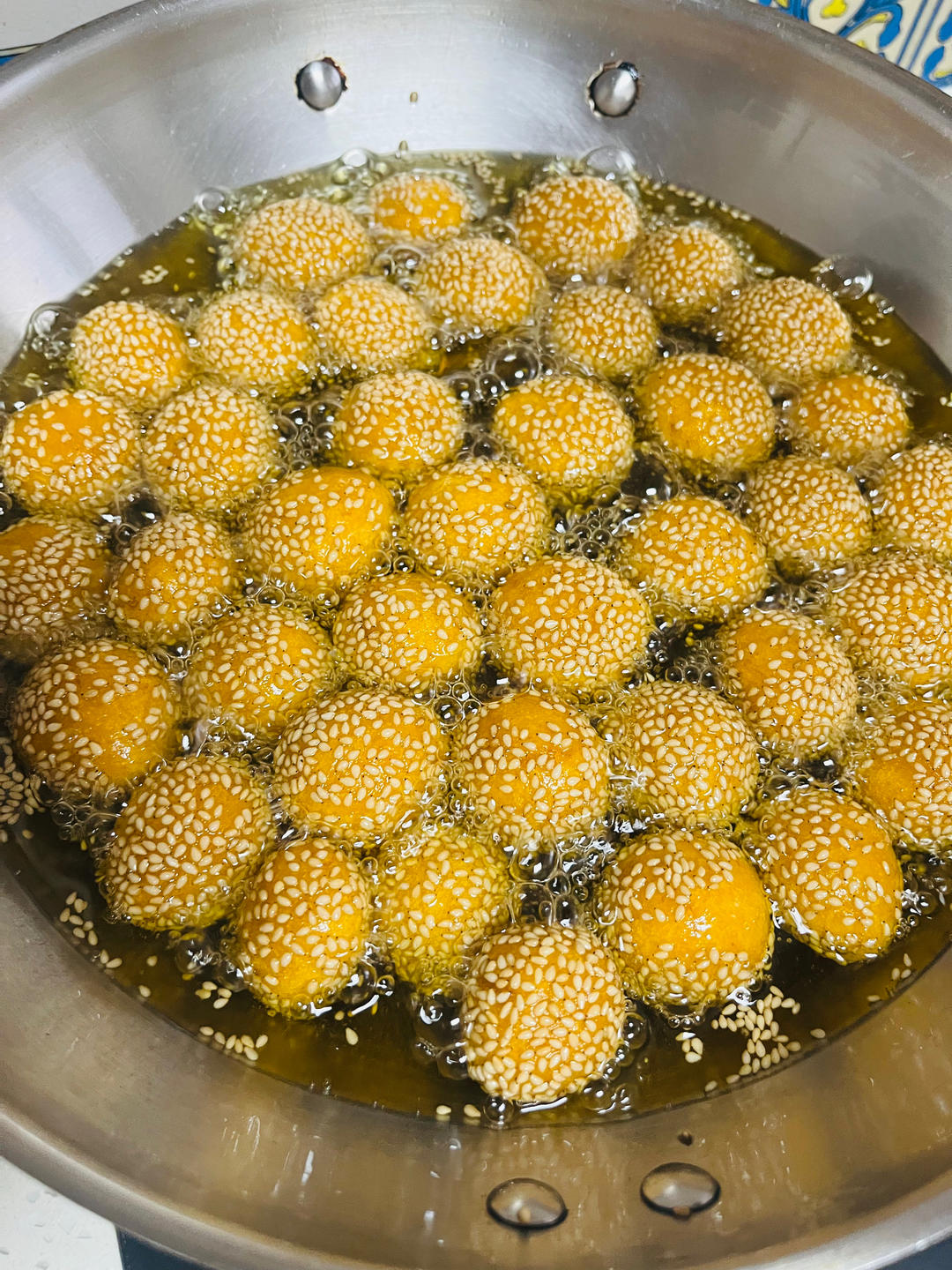 “南瓜芝麻球”聚餐必做小点心