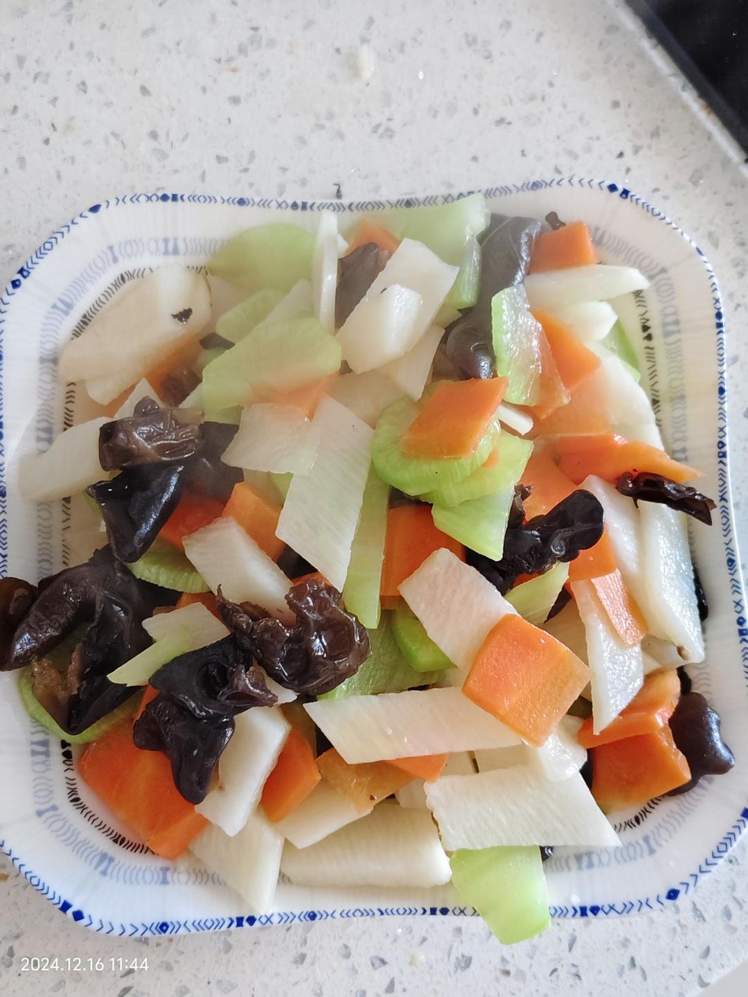 四色脆炒山药片