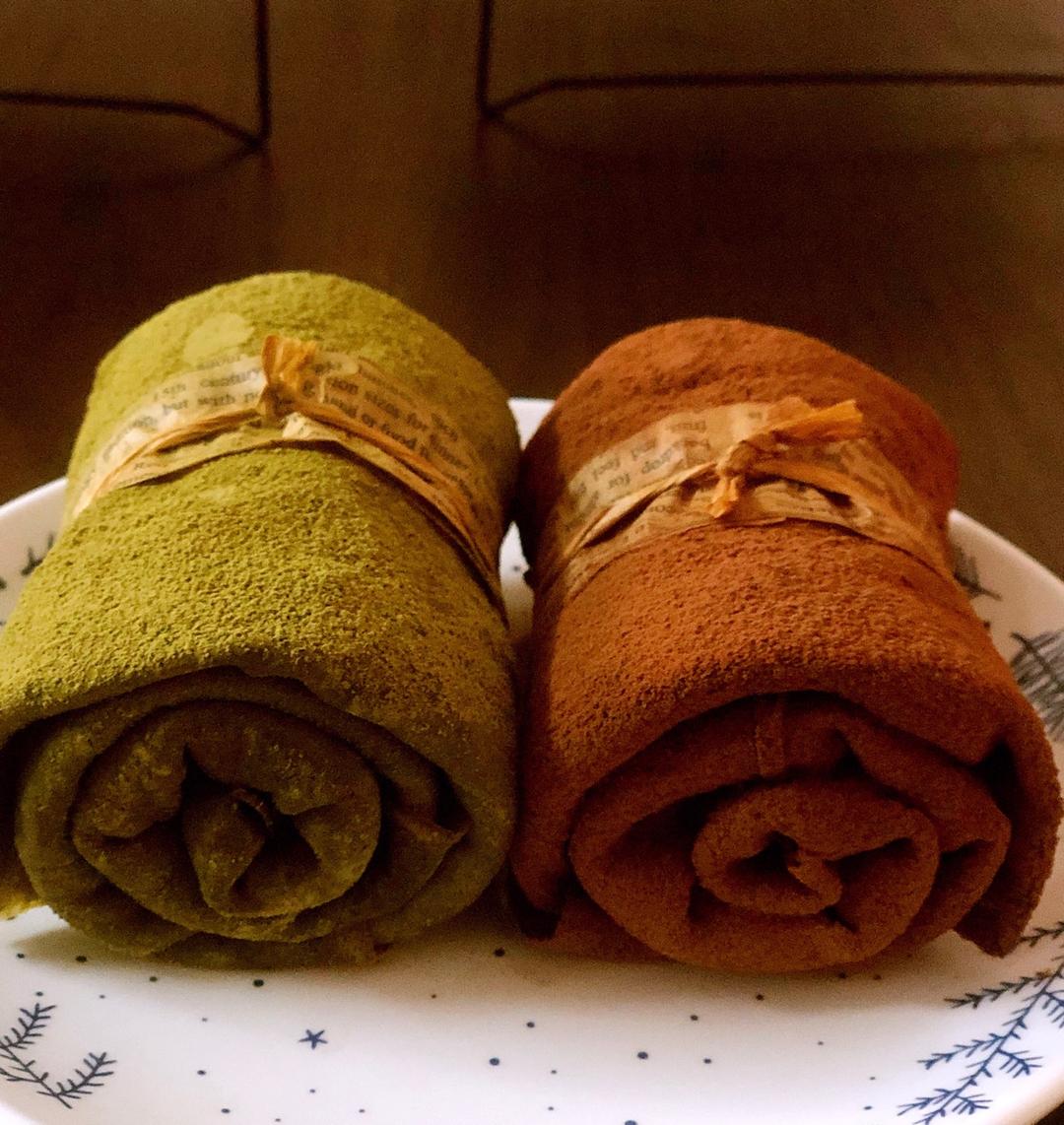 咖啡百利甜巧克力千层毛巾卷