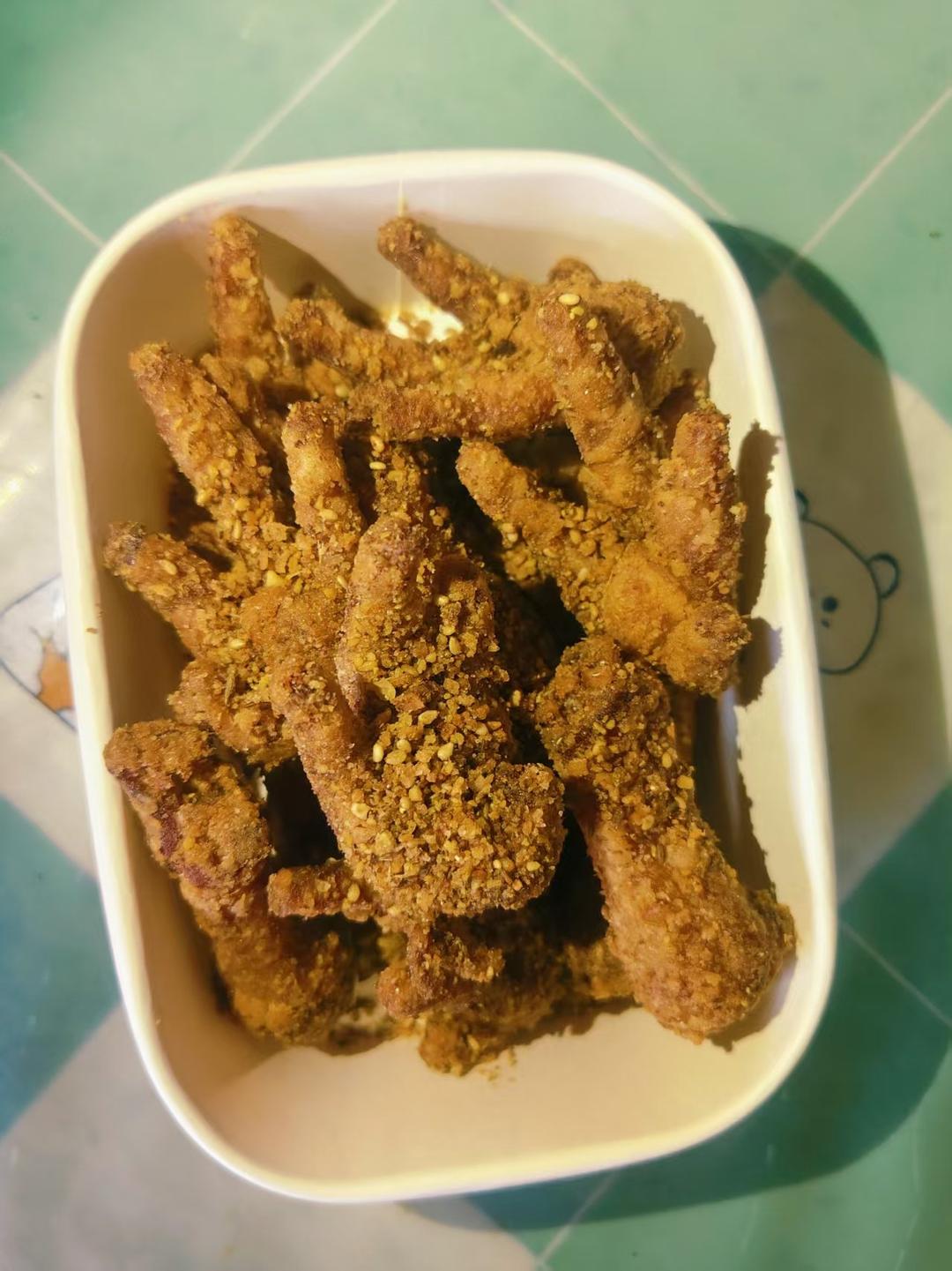 黄金脆皮炸鸡爪
