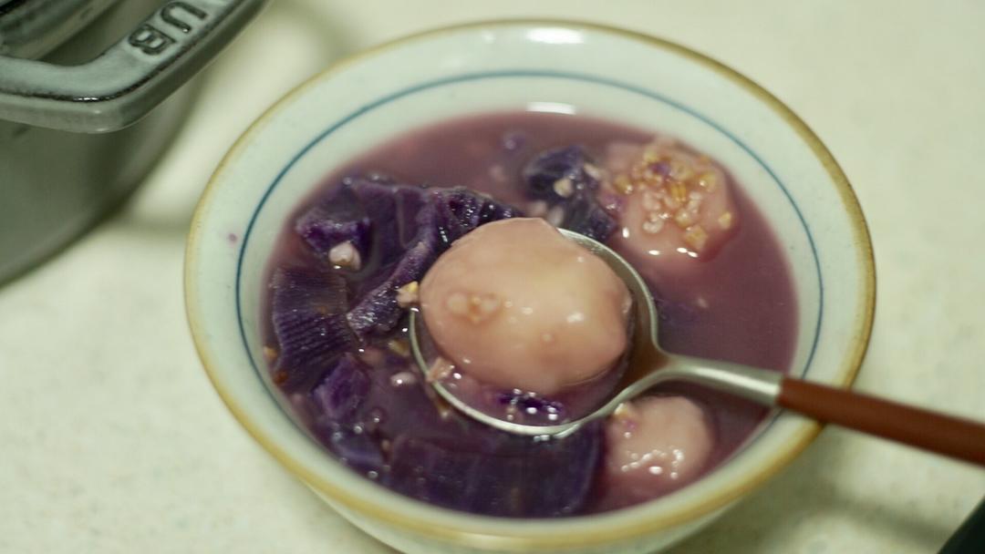 紫薯燕麦粥
