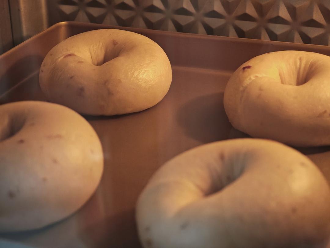 玫瑰乳酪贝果「黑糖玫瑰贝果」