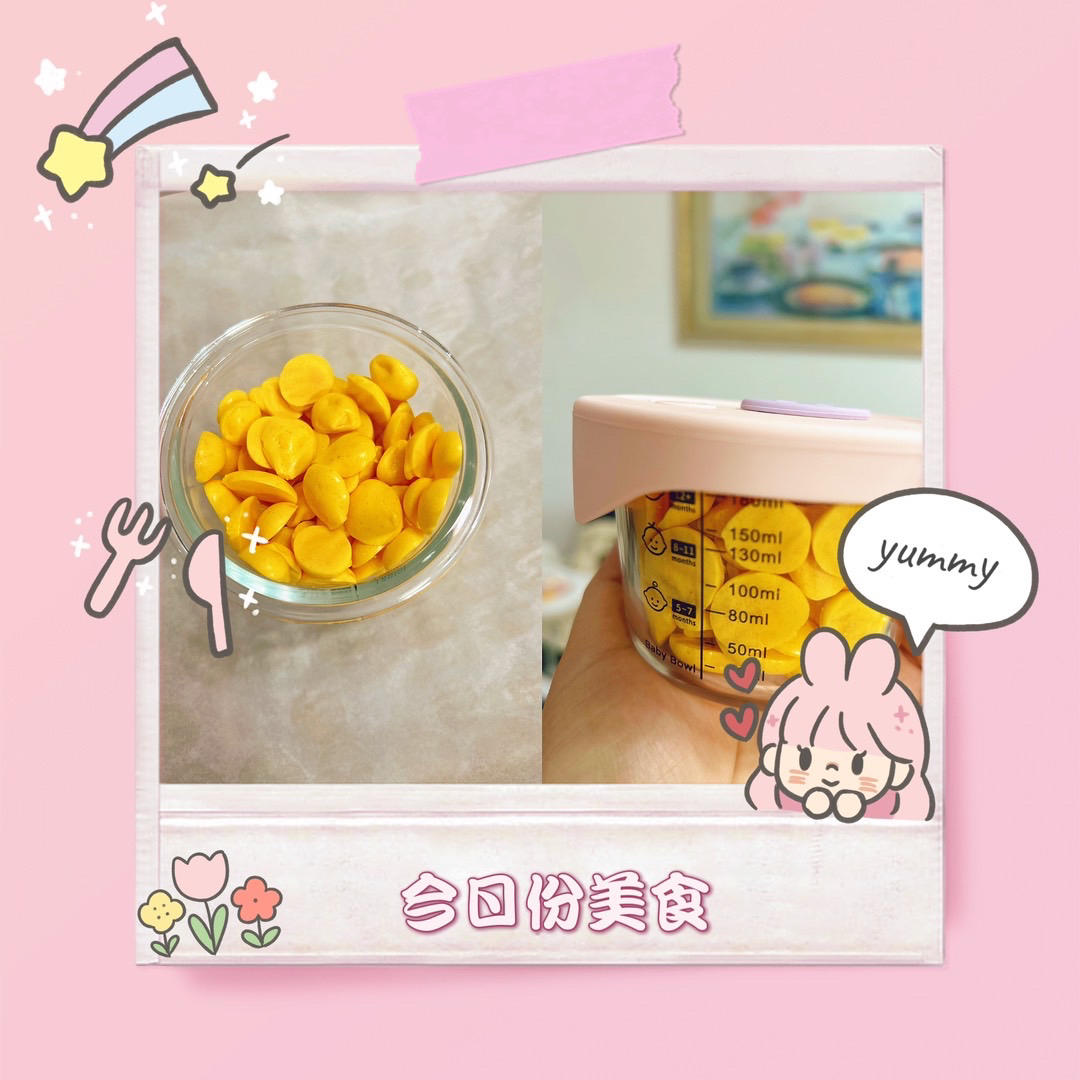 入口即化的无添加蛋黄溶豆