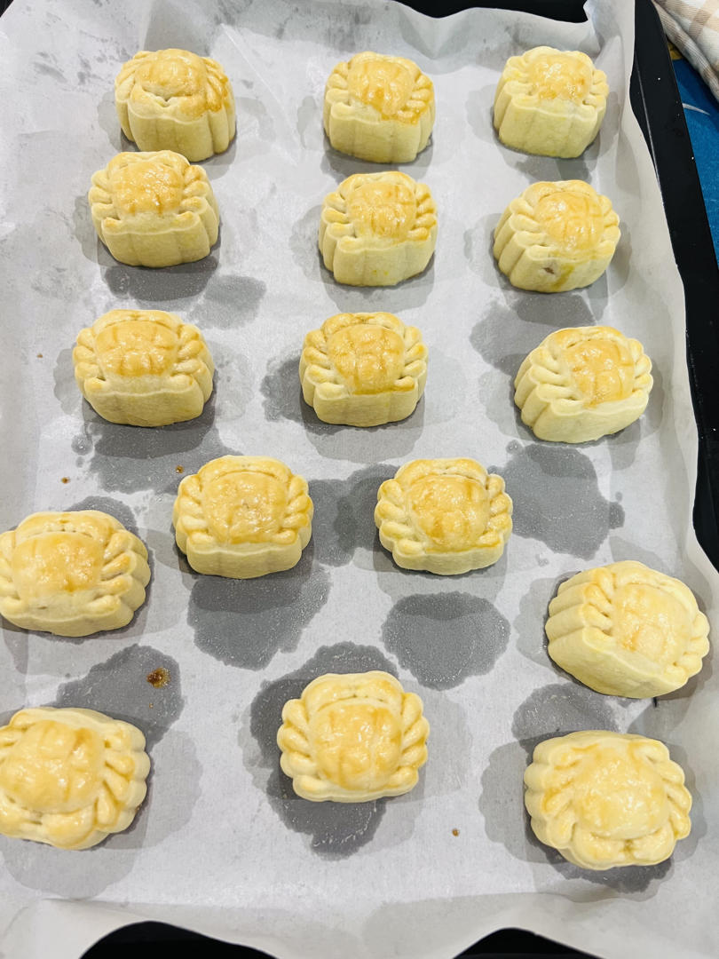 【暖暖焙家】法式奶酥月饼，自制奶酥皮~