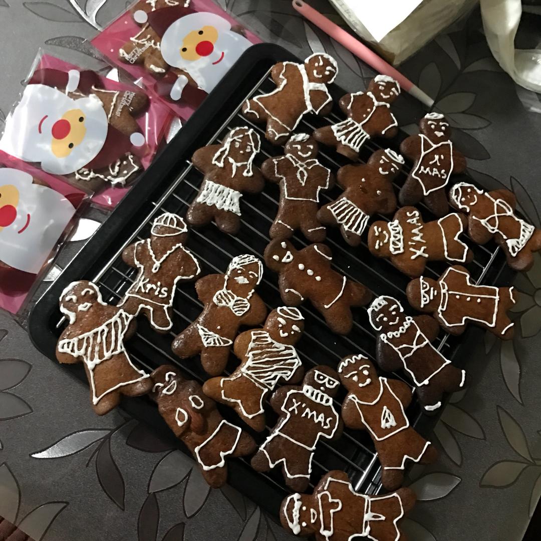 【圣诞】法式姜饼人饼干~姜糖饼干
