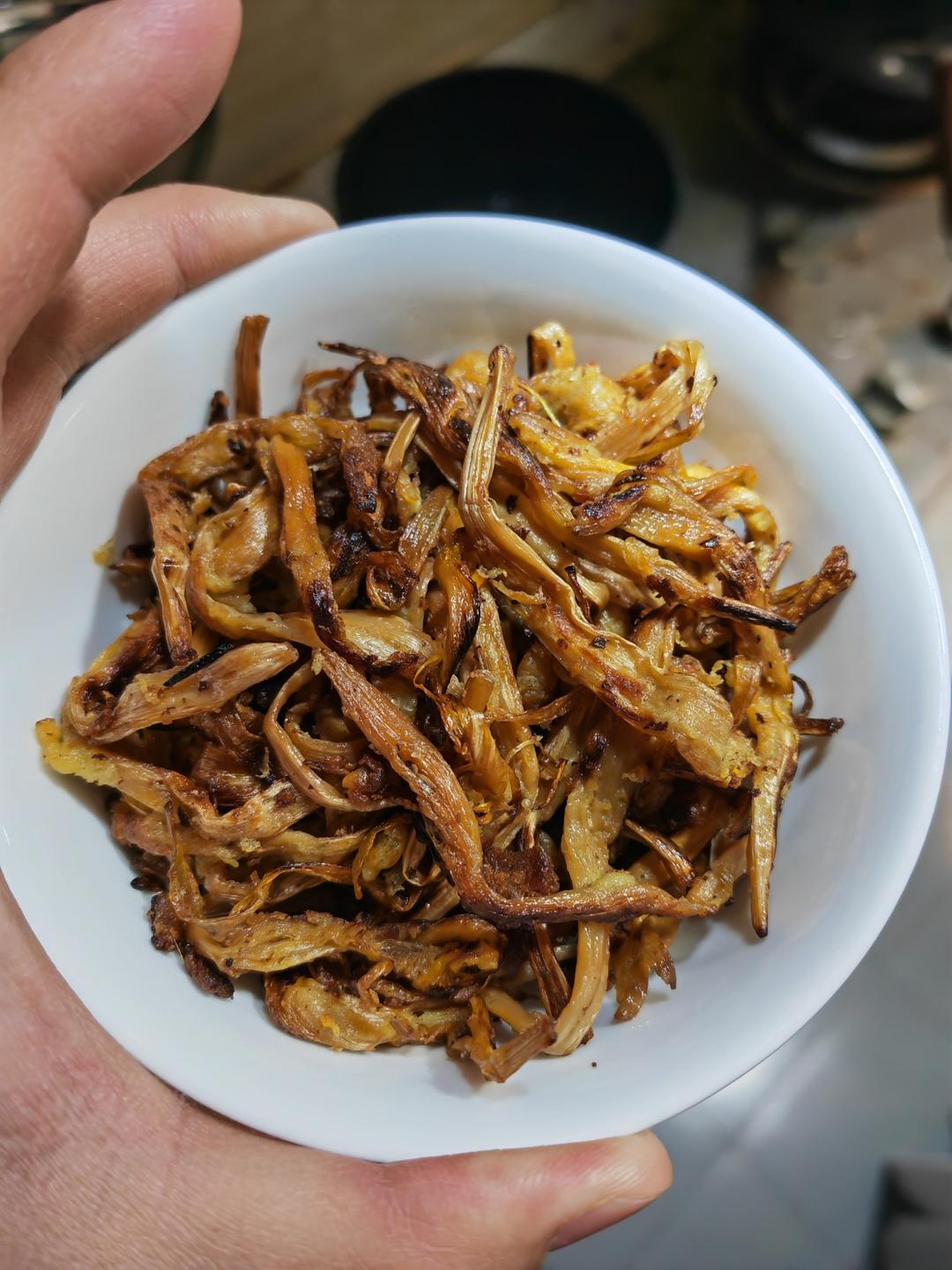 蒸炸黄花菜