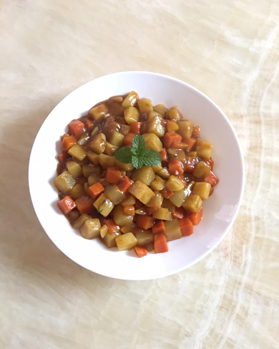 咖喱薄荷迷你胡萝卜土豆