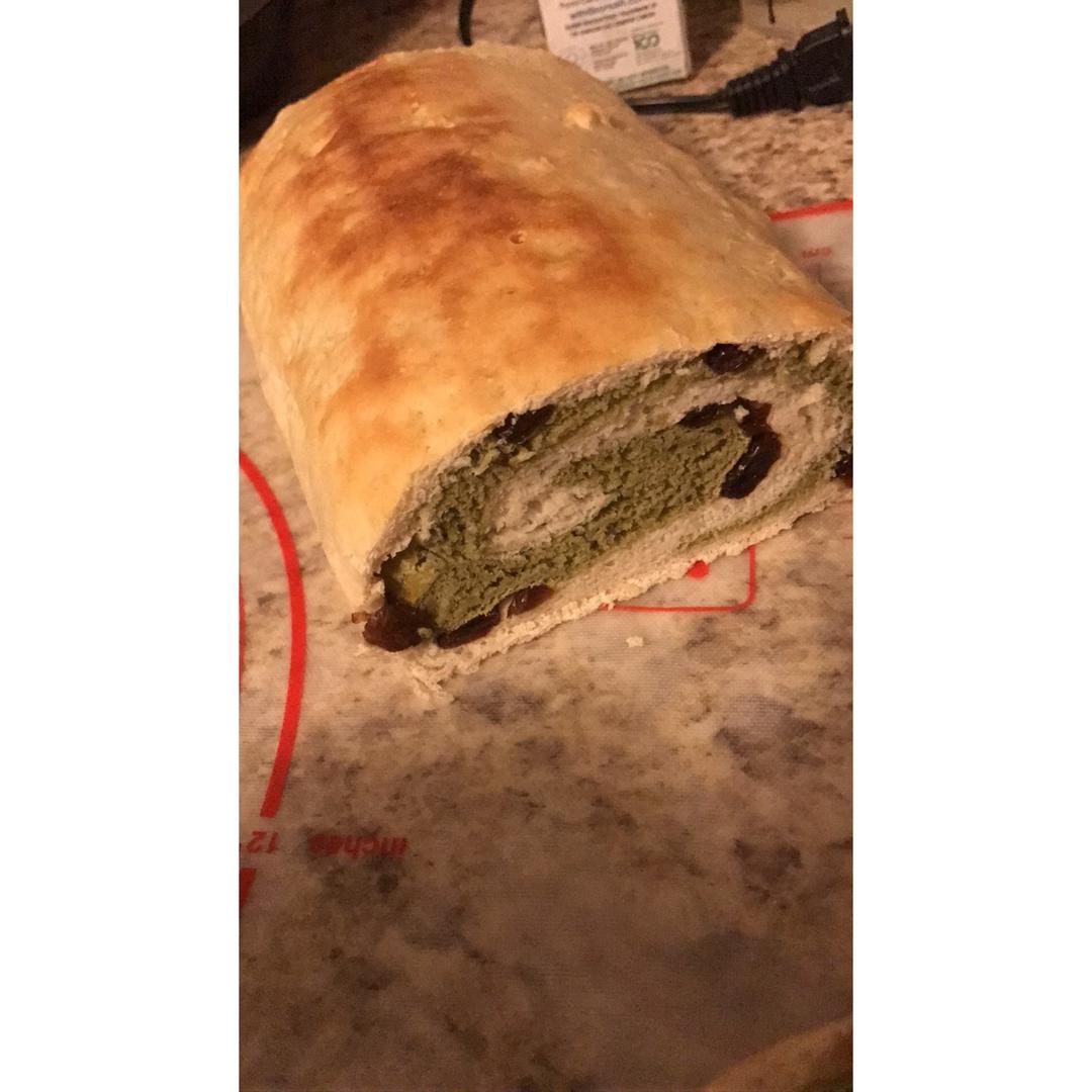 最正宗的日式抹茶红豆吐司