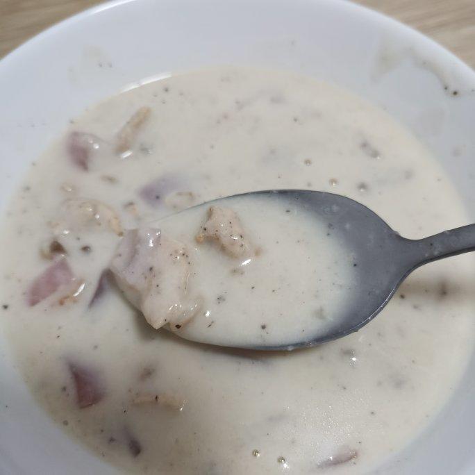 奶油蘑菇汤 一人份牛奶版