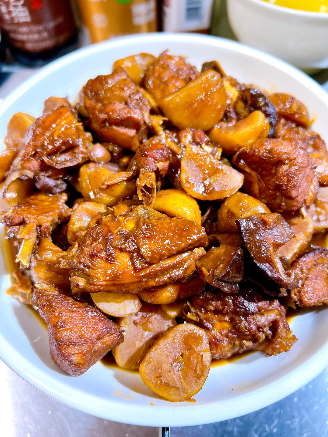 板栗烧鸡的做法