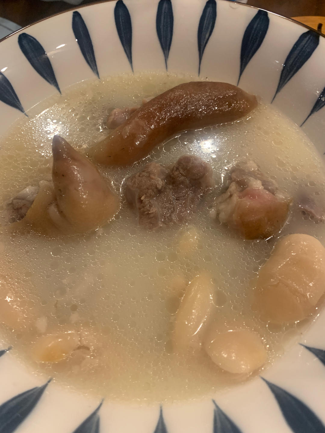 雪豆炖猪蹄——出白汤的关键所在