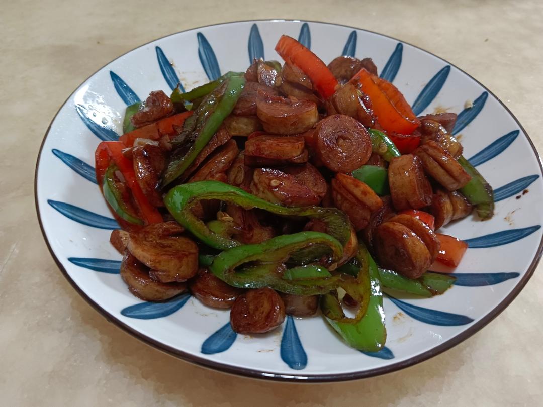 香辣孜然炒面筋