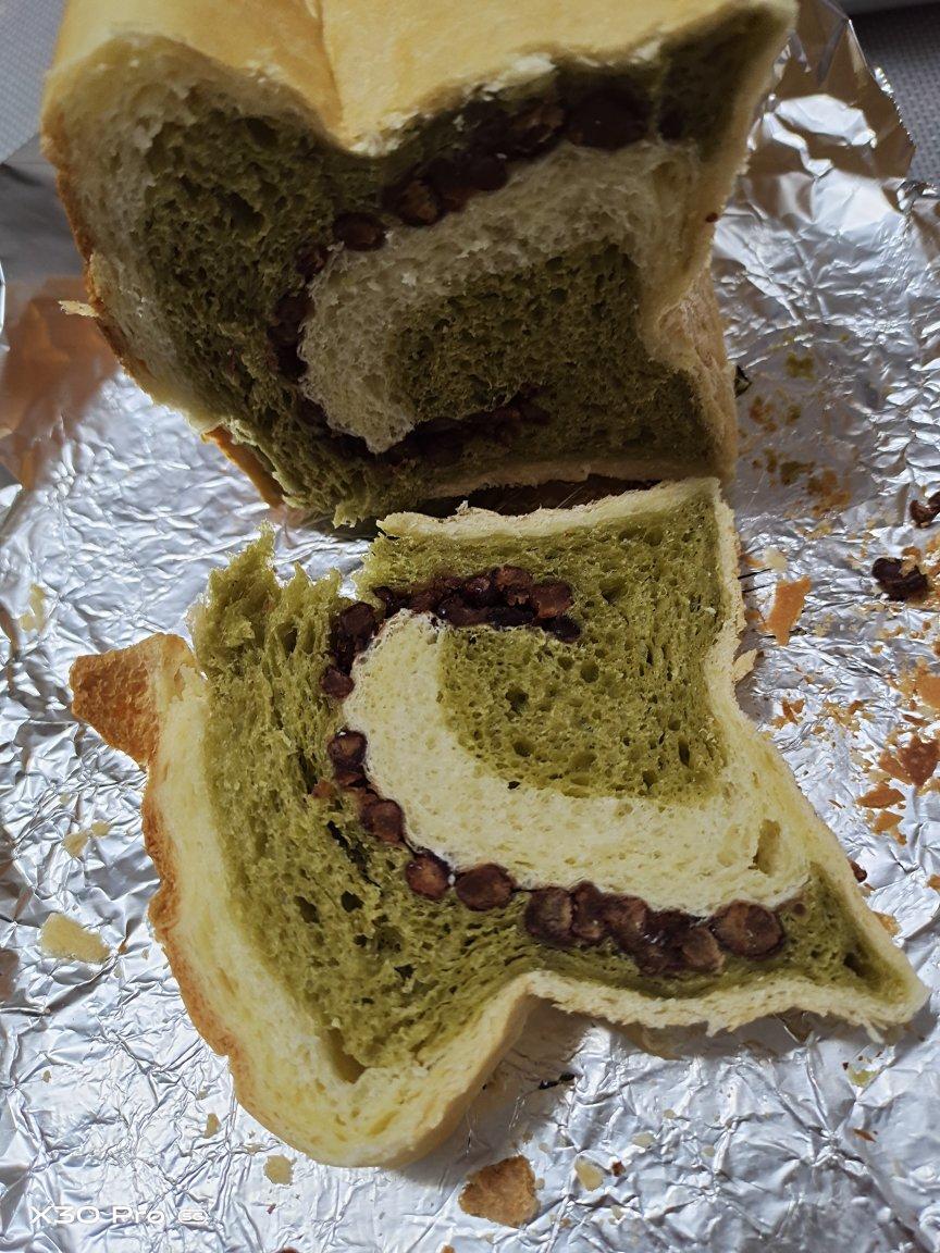 双色吐司-抹茶红豆/紫薯红豆