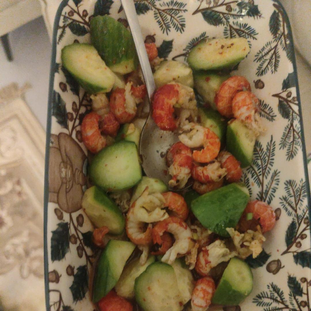 减脂餐l黄瓜凉拌虾滑🍤