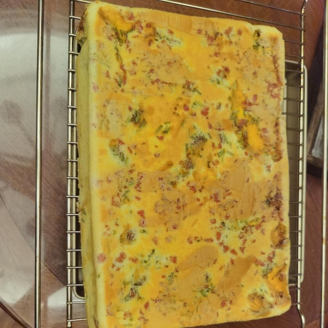 超松软好吃✔香葱肉松戚风蛋糕