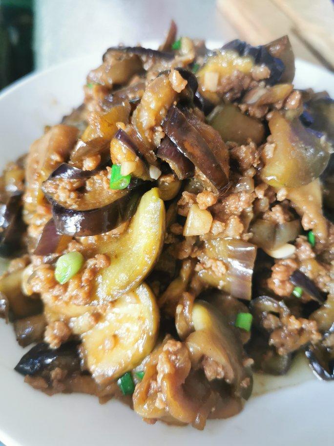 红烧肉沫茄子