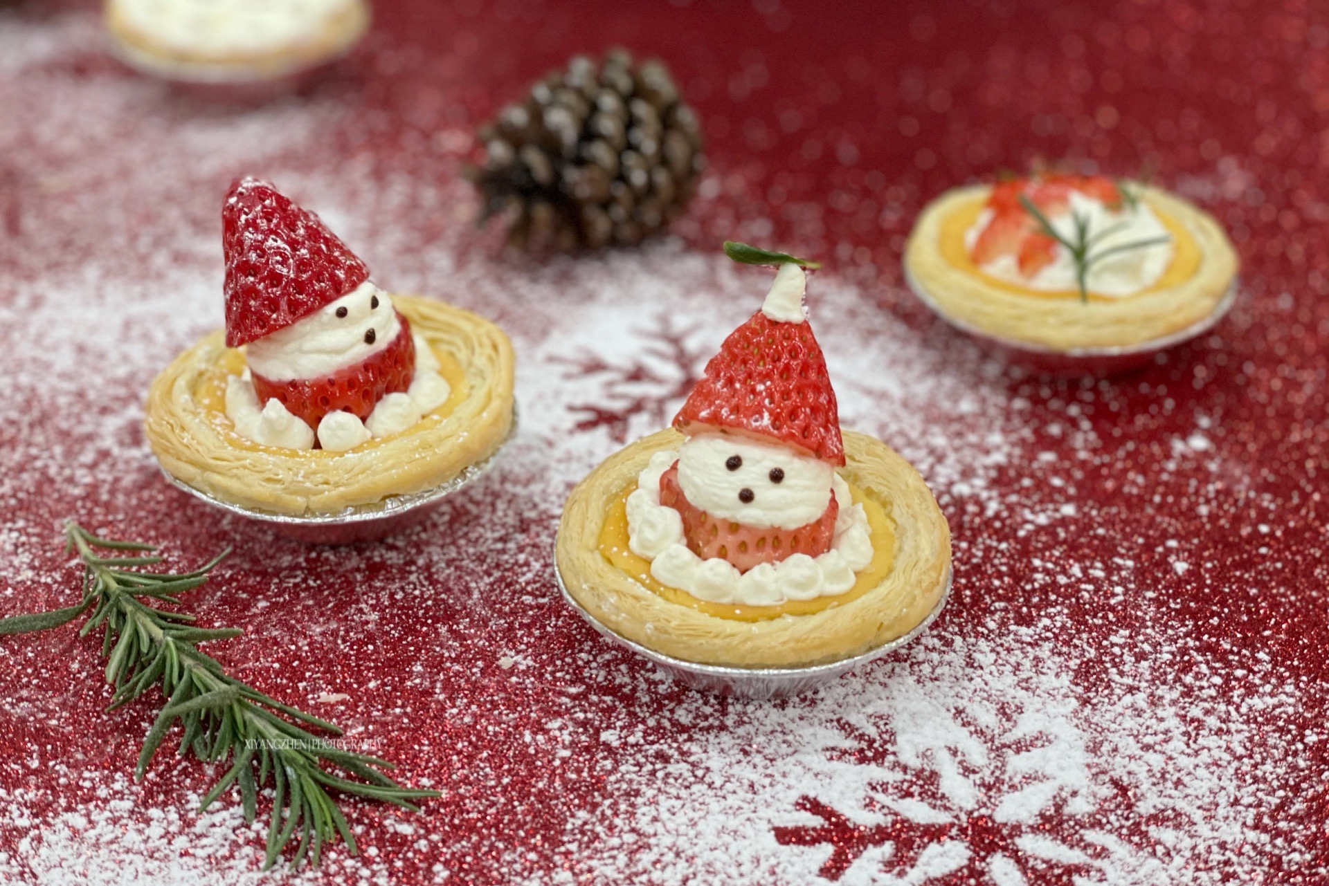 圣诞🤶草莓芝士挞的做法