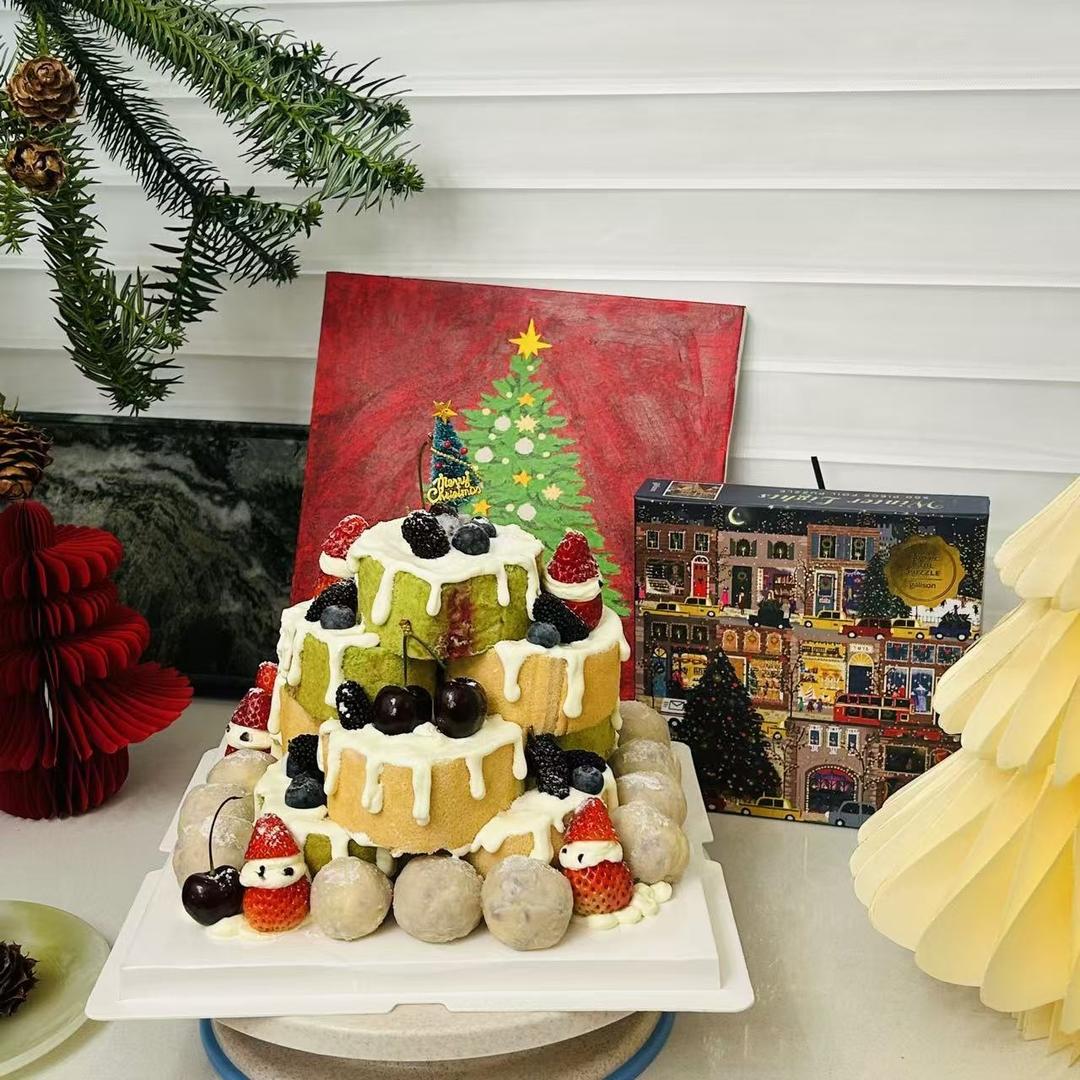 一口封神的芋泥奶酪球