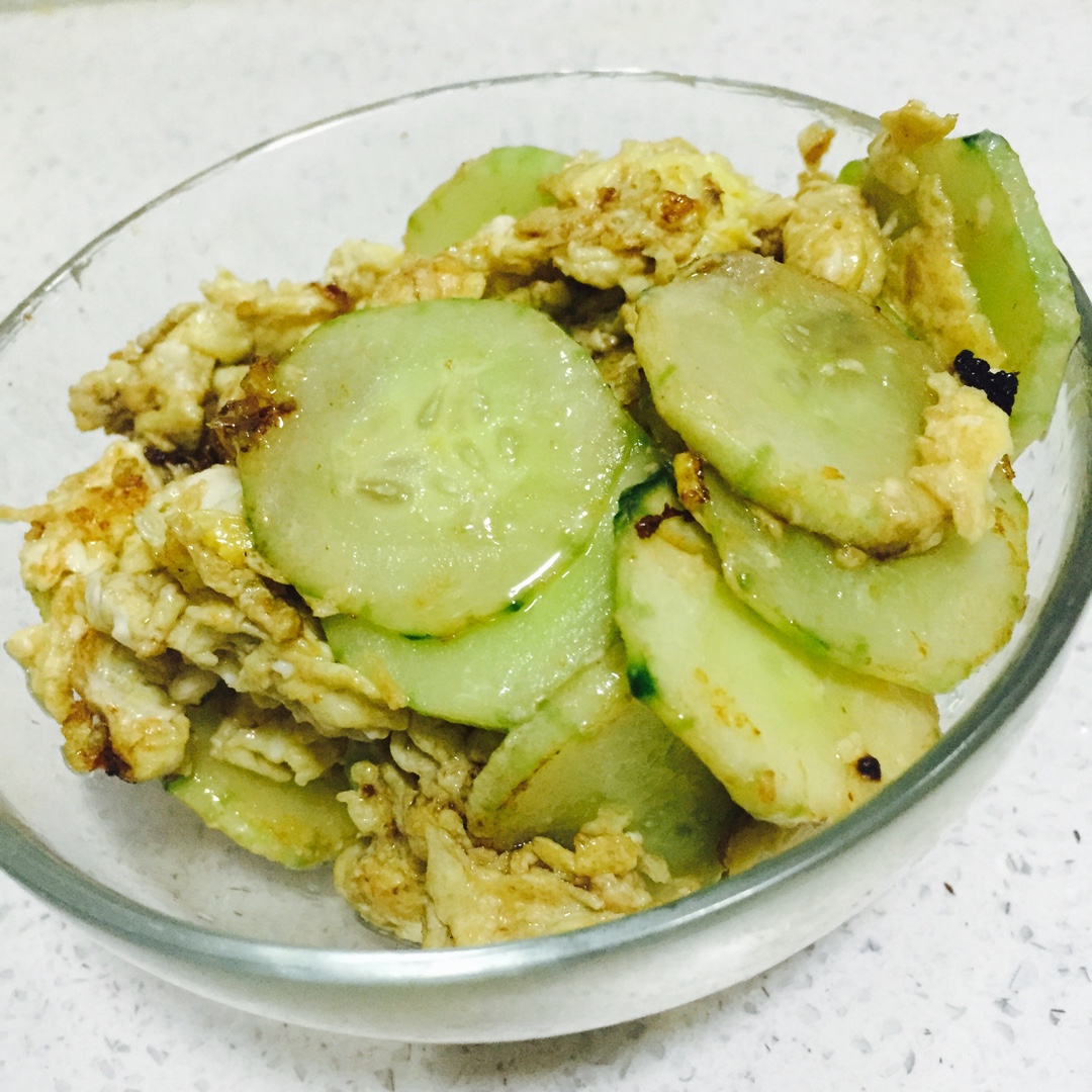 老丁的私房菜－黄瓜炒鸡蛋