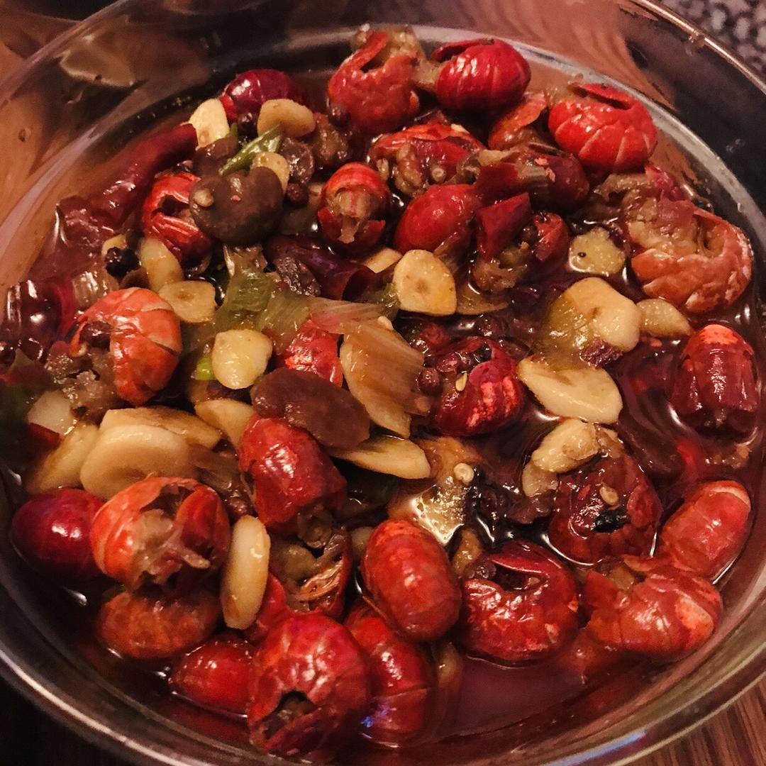 雨落萌做的秘制炒虾尾