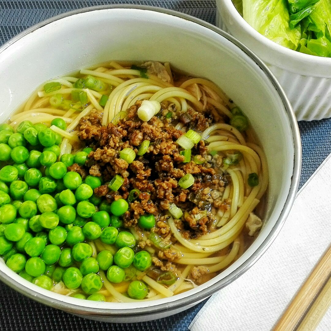 樱花第几桥做的骨汤豌豆面