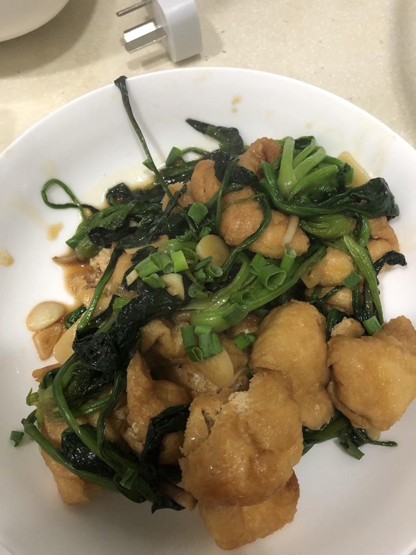 娃娃菜酱烧油豆腐