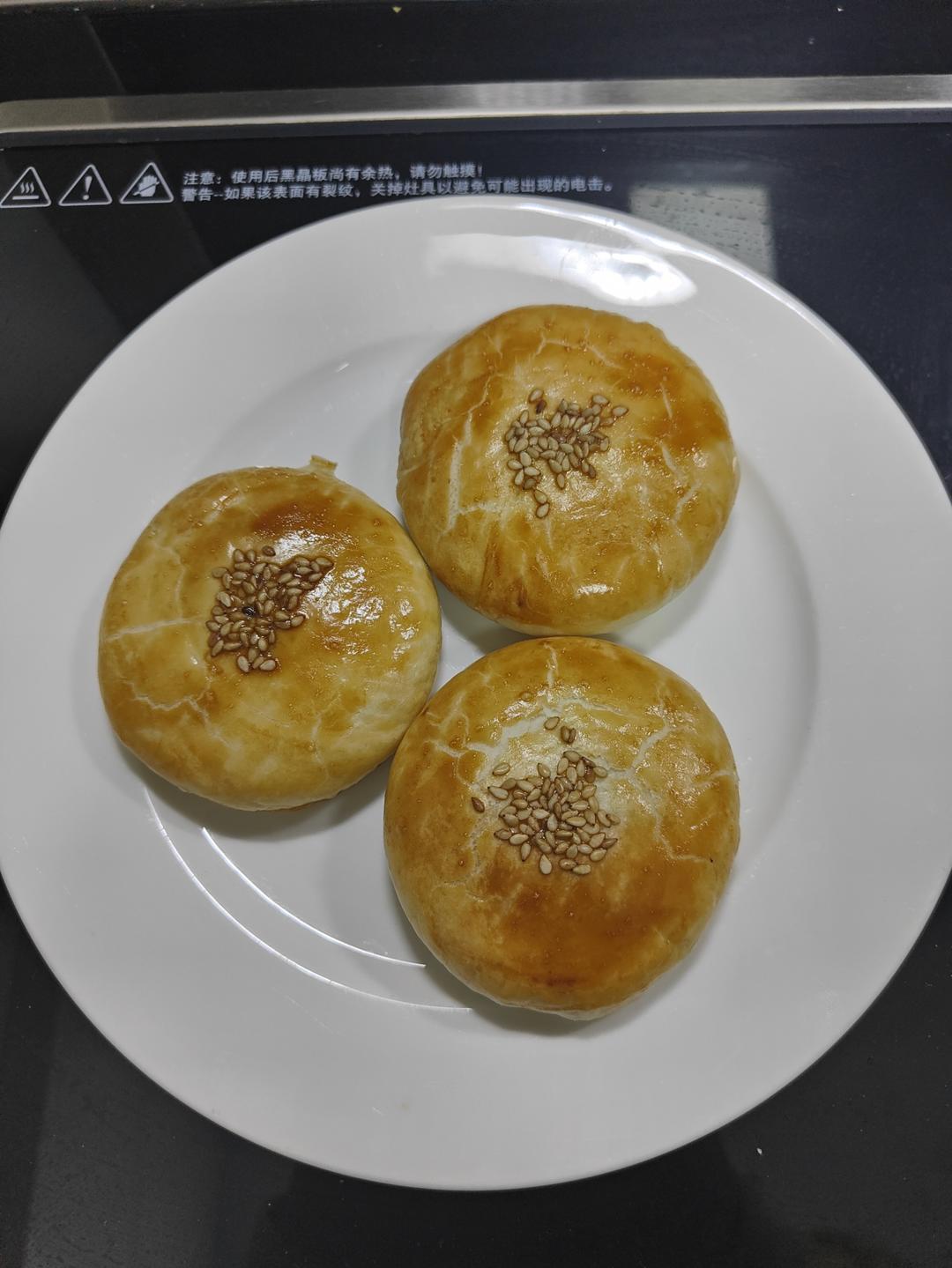 绿豆红豆紫薯板栗肉松酥饼❗️一次五口味平底锅版