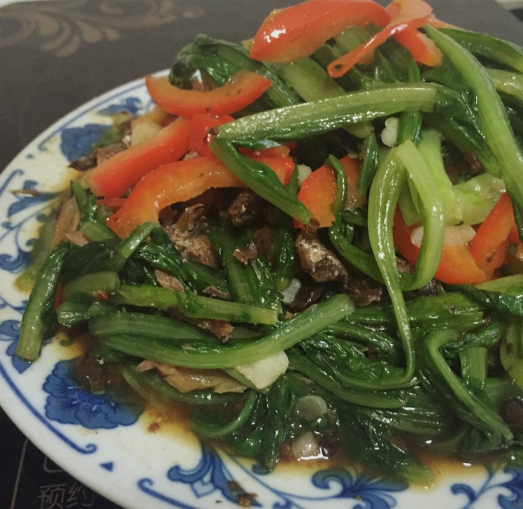 豆豉鲮鱼油麦菜