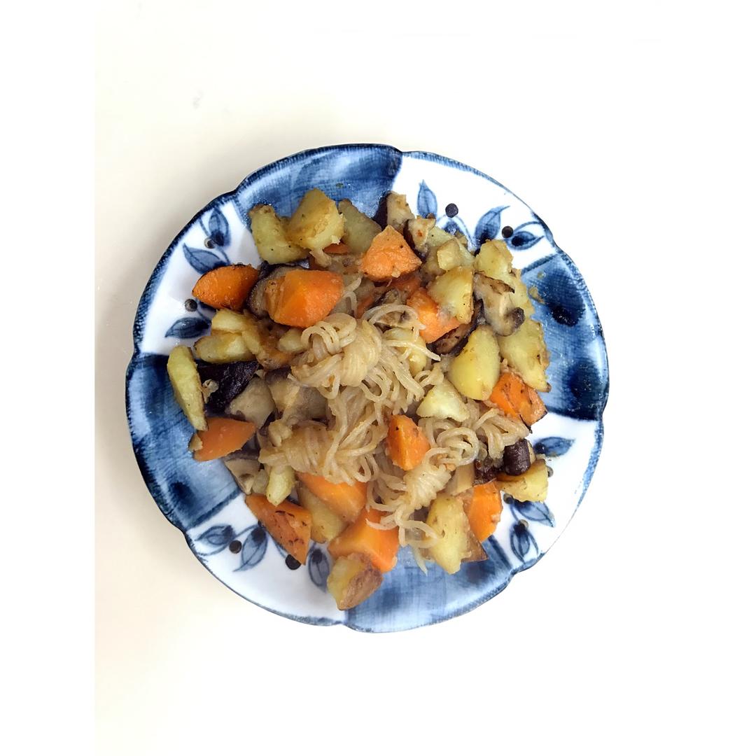 红烧土豆香菇魔芋结