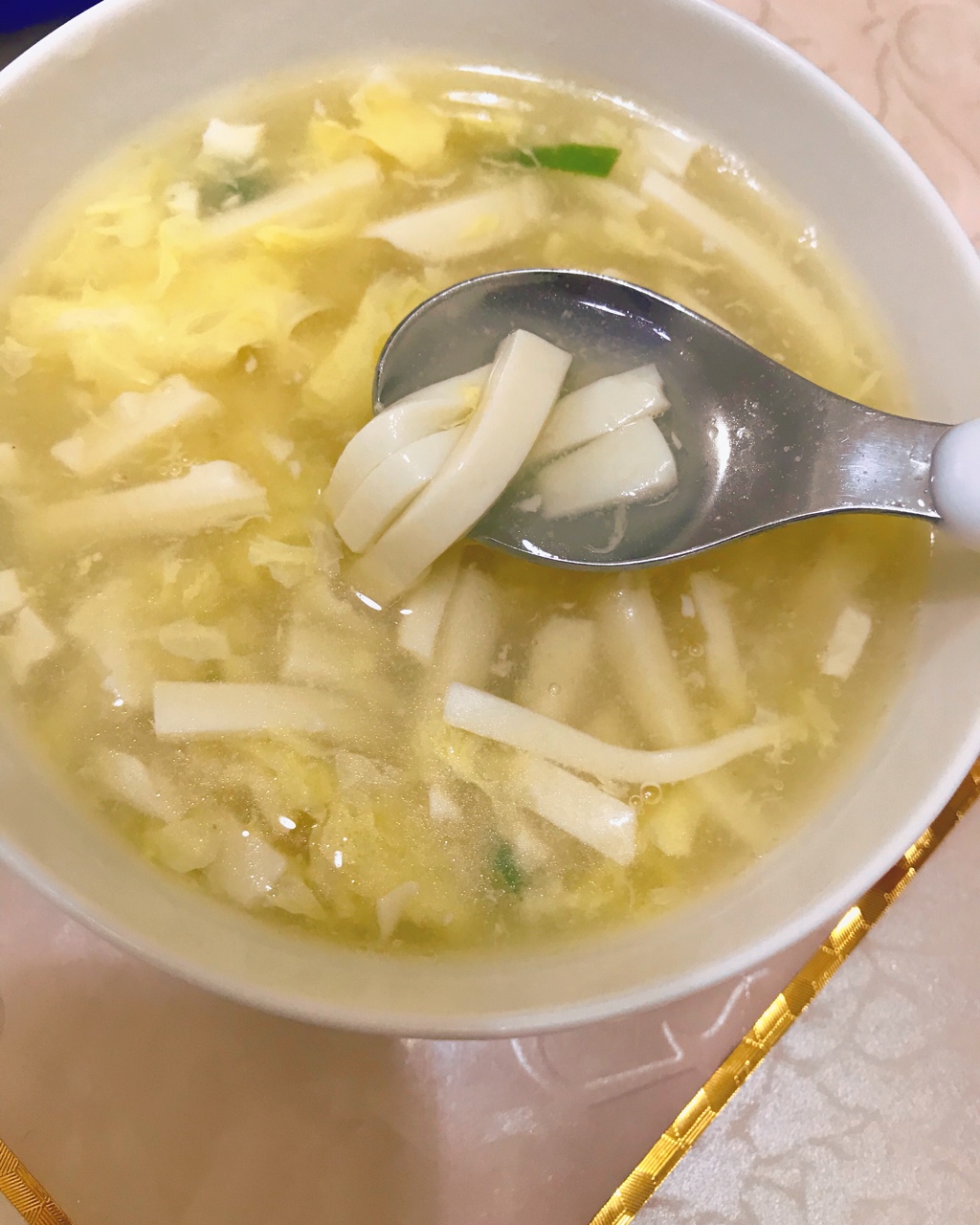 内酯豆腐鸡蛋汤（简单快手）
