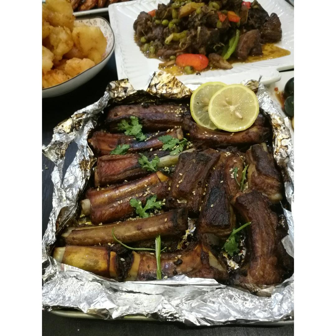 锡纸烤排骨