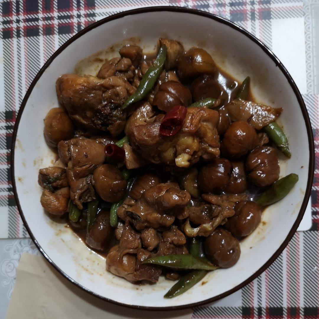 【栗子烧鸡】鸡肉都给你吃，栗子归我~