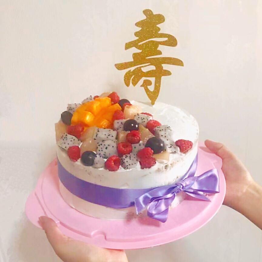 视频菜谱:6寸加高奶油水果蛋糕（适合新手）