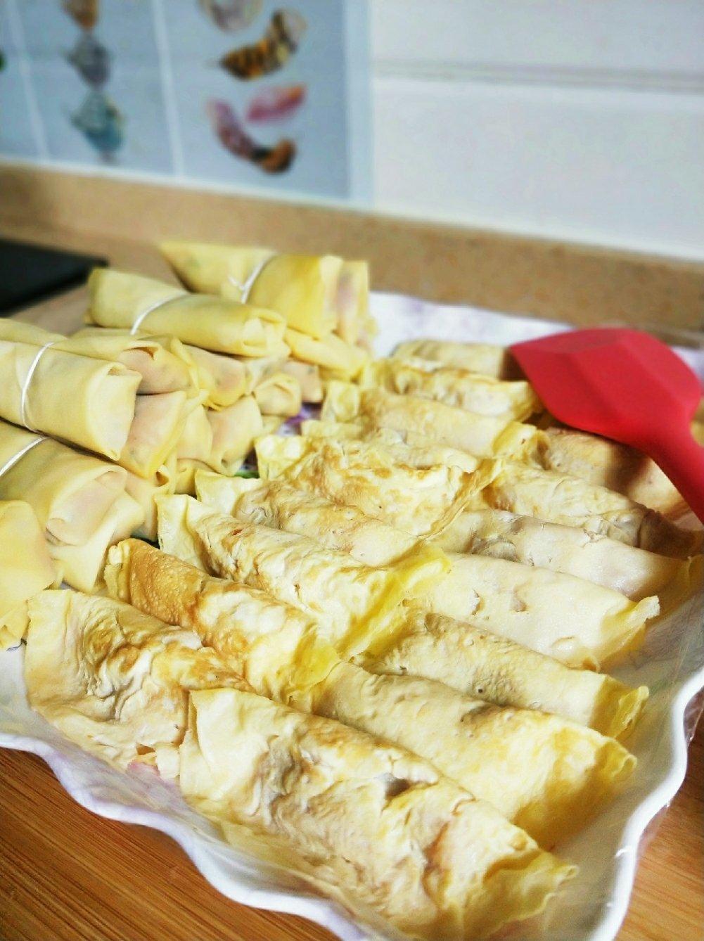 肉末蛋饺