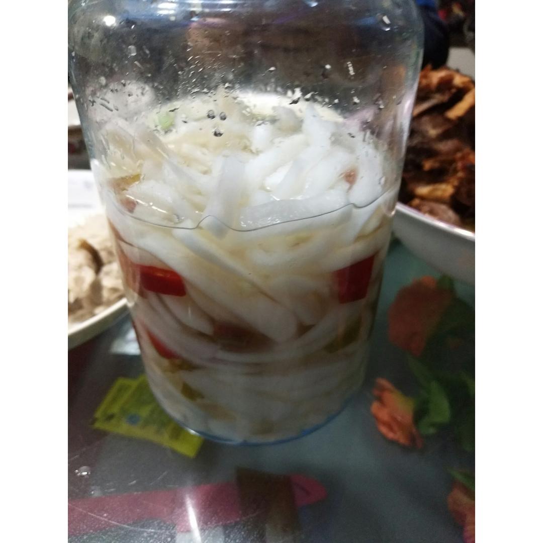 酸甜脆爽腌萝卜