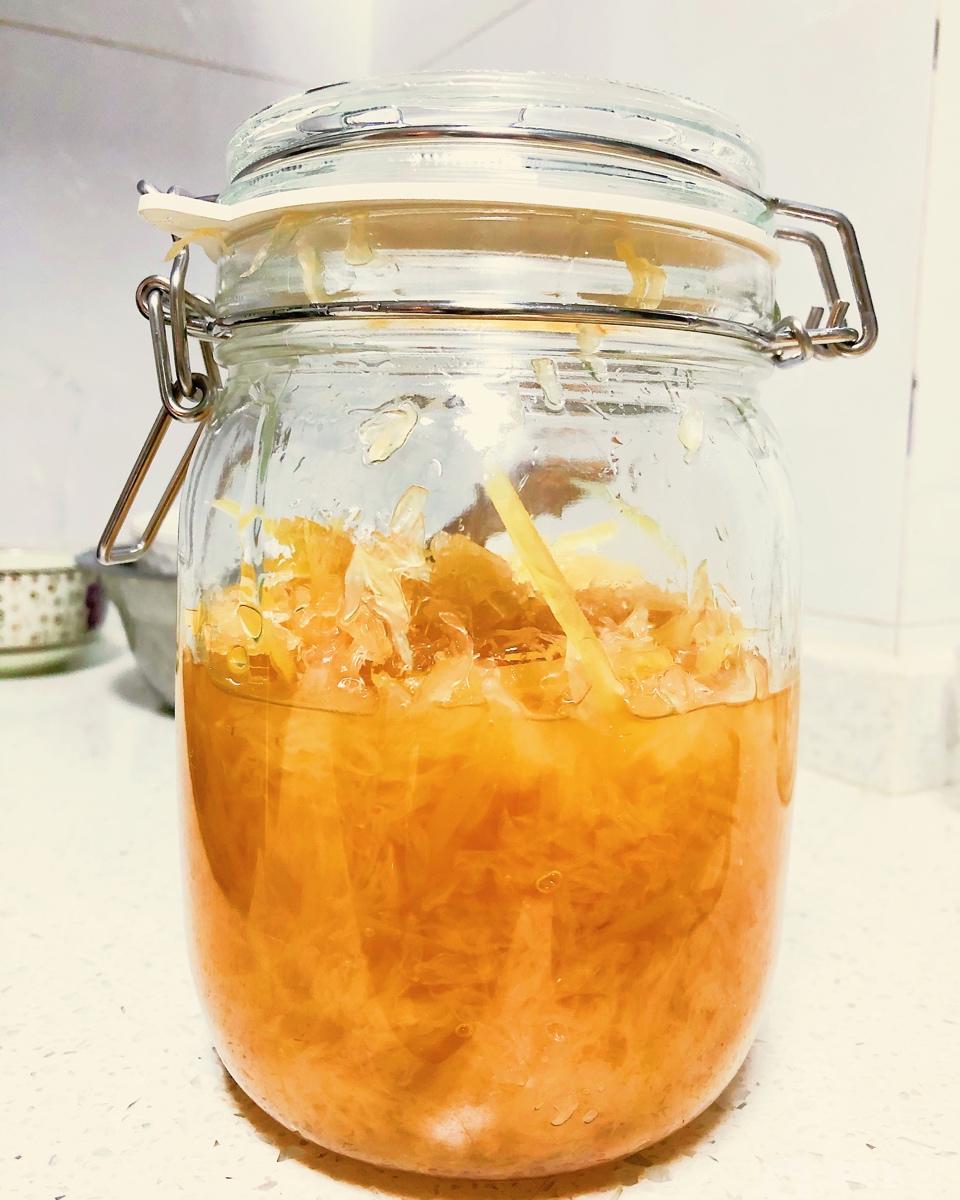 aimelily做的蜂蜜柚子茶详细做法