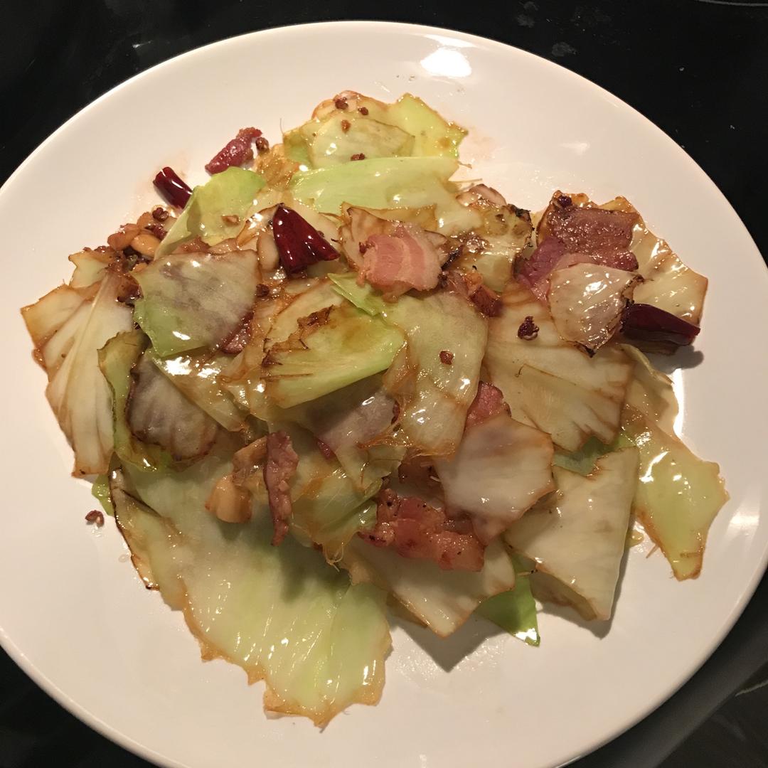 培根手撕包菜