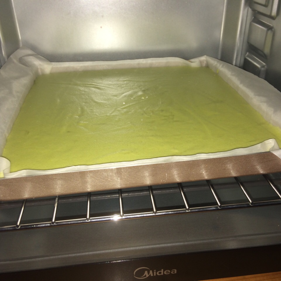 抹茶蜜豆蛋糕卷