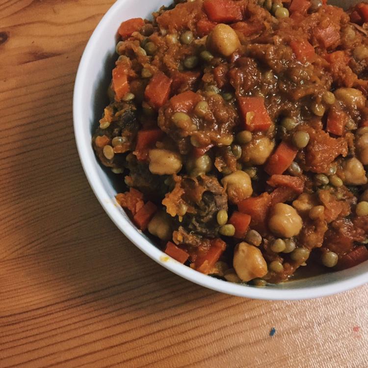 我的轻奢煮艺——烧汁南瓜茄子炖鹰嘴豆【健康一锅端】