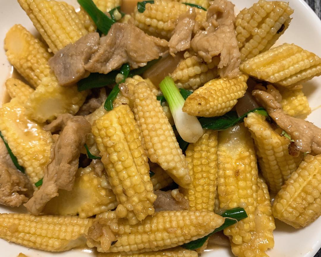 玉米笋炒肉的做法