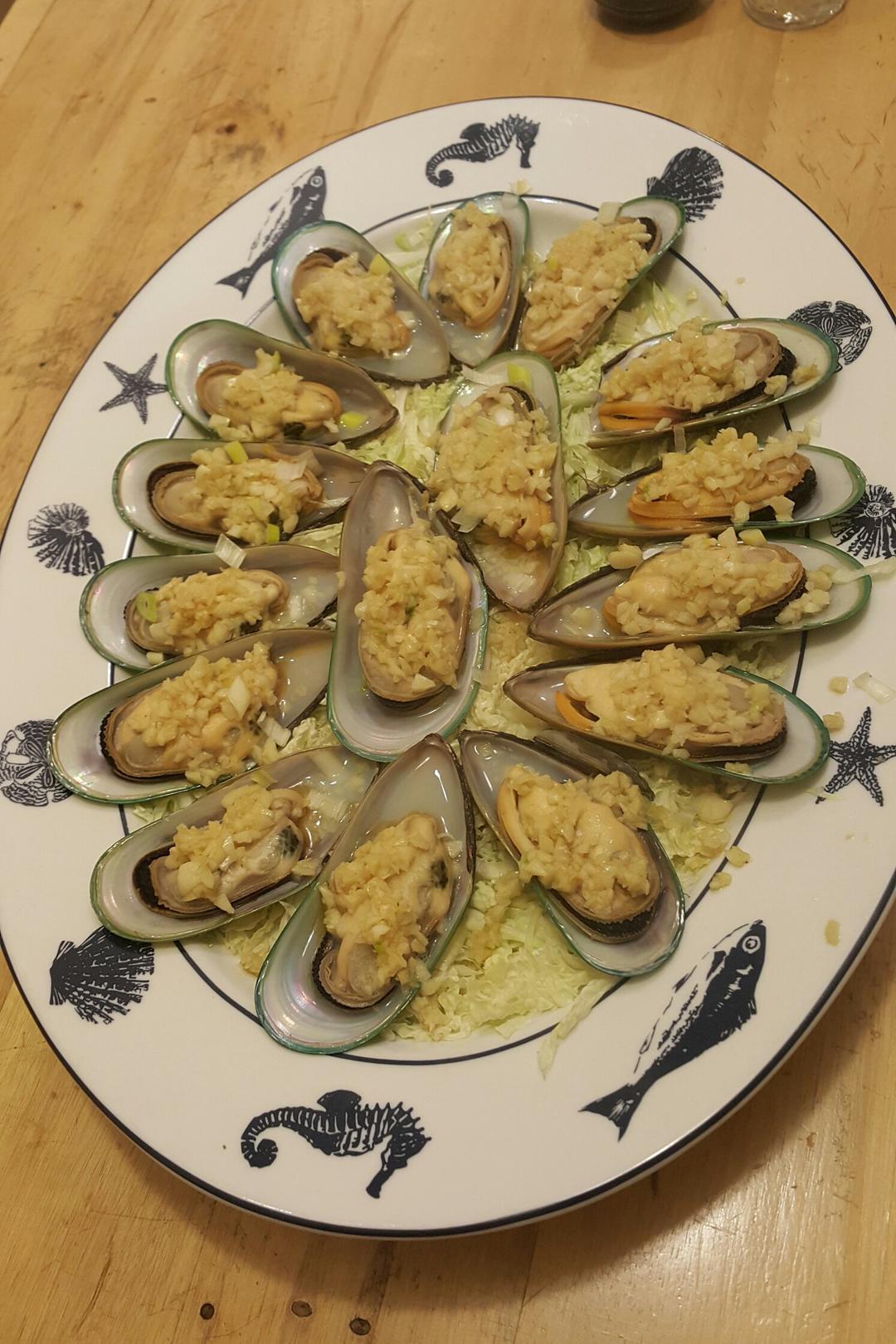 【山姆厨房】蒜蓉蒸青口贝