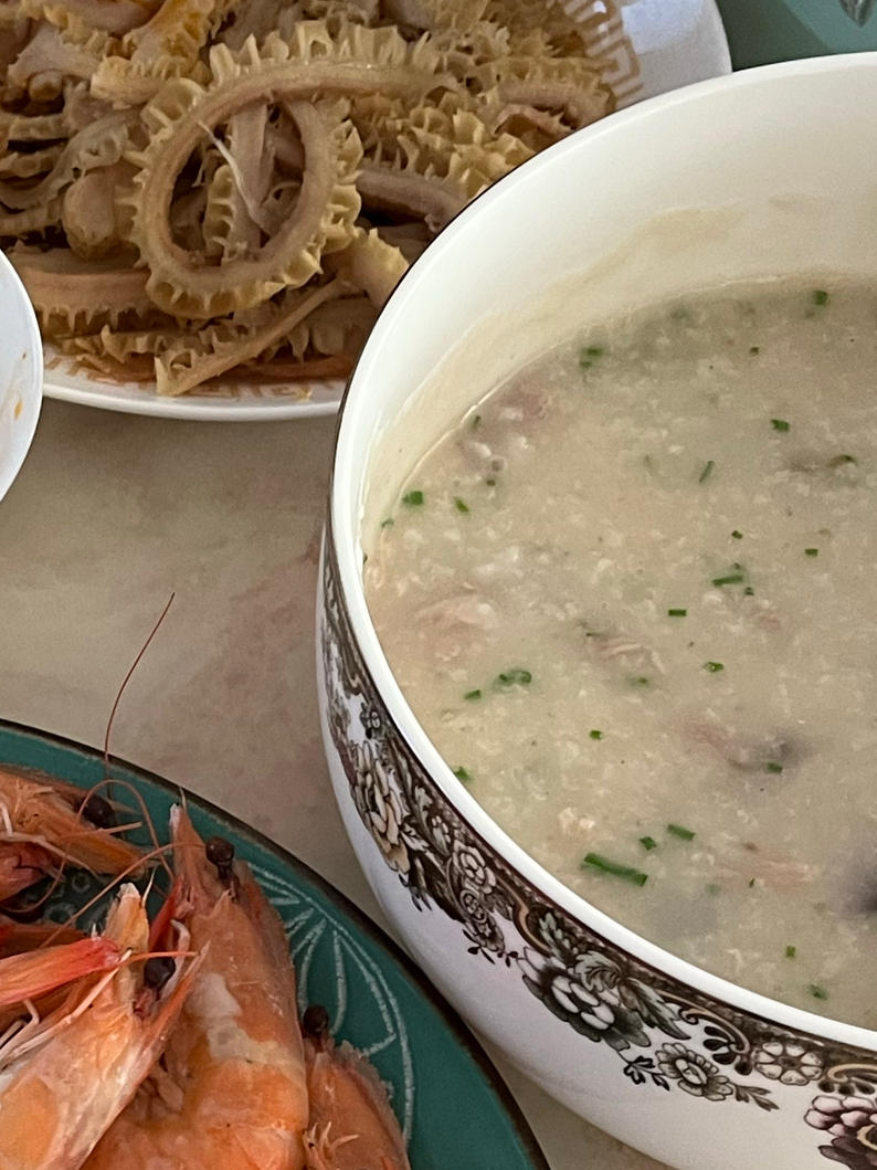 十五分钟快手之香滑皮蛋瘦肉粥(附五分钟电饭煲电压力锅更快捷方法)