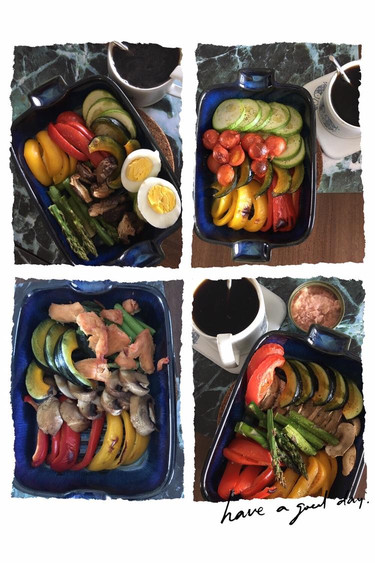 减脂早餐-什锦烤蔬菜