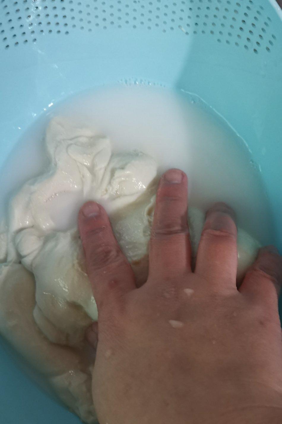 自制面筋，凉皮