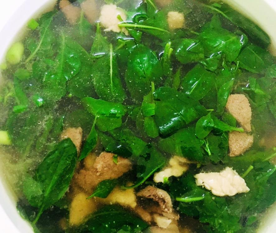 枸杞叶猪肝瘦肉汤的做法
